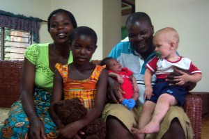 Our gardner's family with their new son, Noah! 