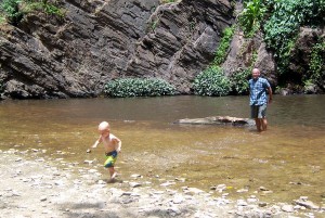 Noah loved the water!