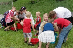 Water fun with syringes!