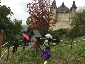 visiting the Chateau with the Mallay family