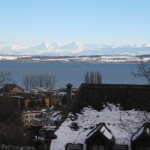 View from the bus stop in Neuchatel