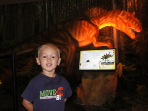 Dinosaur exhibit in Quincy