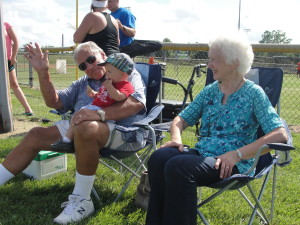 Watching Noah in T-ball