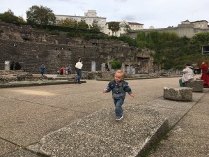 Having fun at the ruins